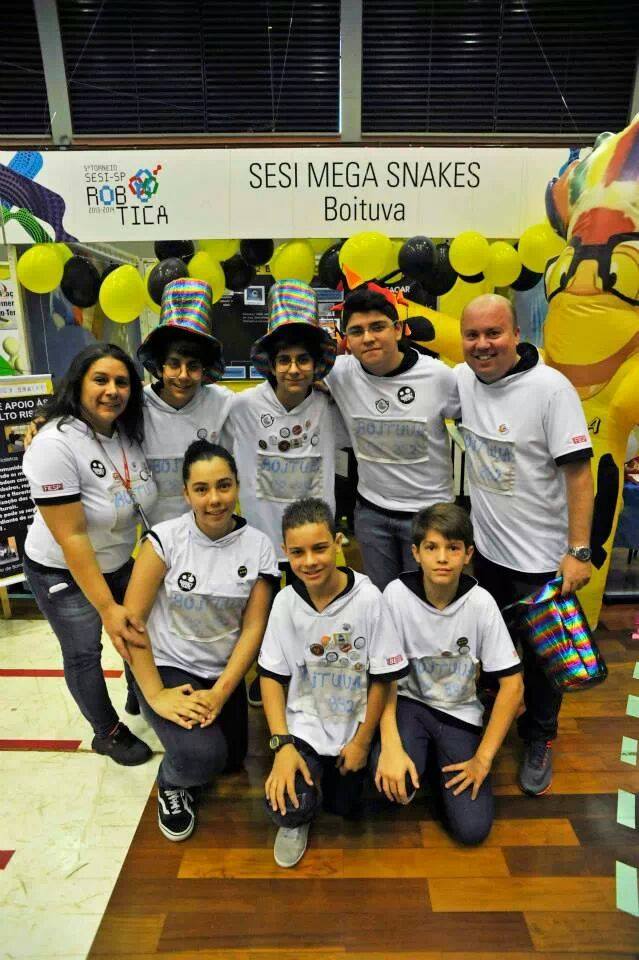 Integrantes SESI MEGASNAKES temporada FLL NATURE'S FURY
