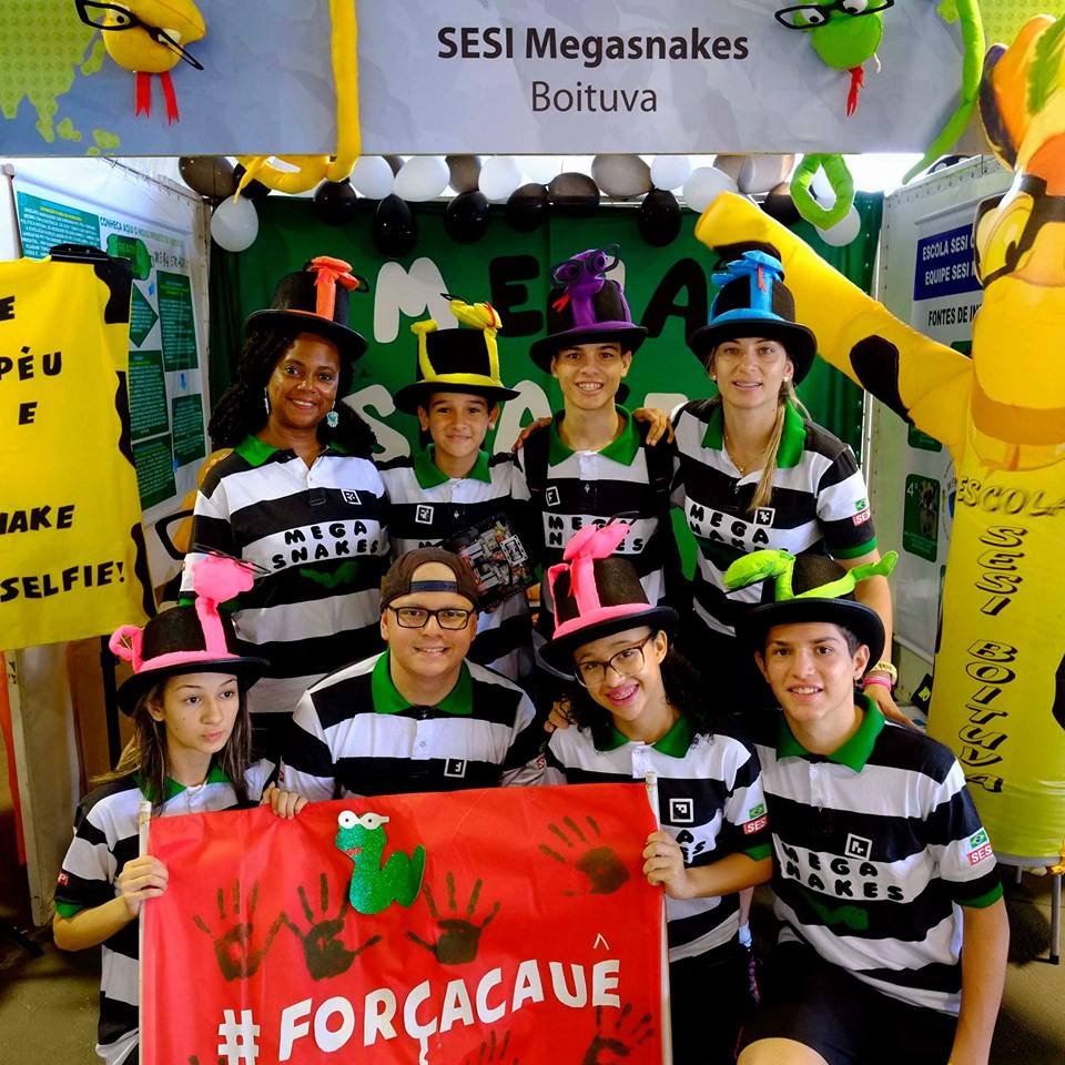 Integrantes SESI MEGASNAKES temporada FLL TRASH TREK